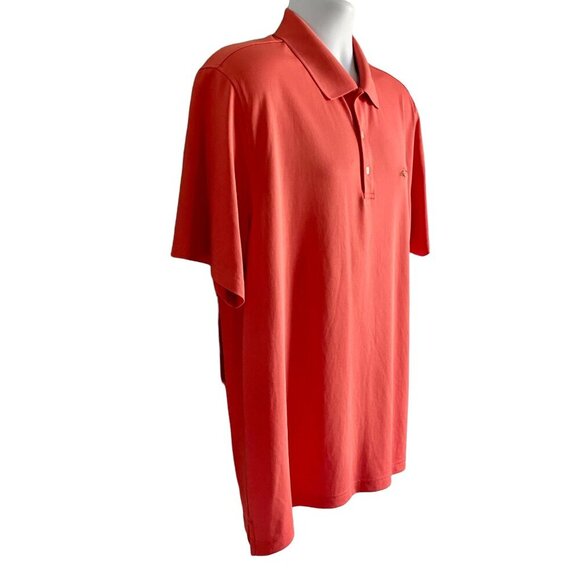 Greg Norman for Tasso Elba Five Iron Orange Polo Shirt with Play Dry Men's Large - Picture 3 of 8
